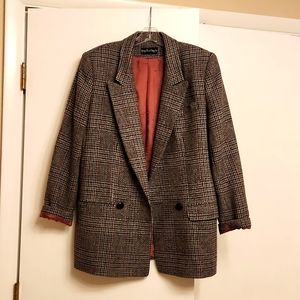Giorgio Sant Angelo wool houndstooth blazer